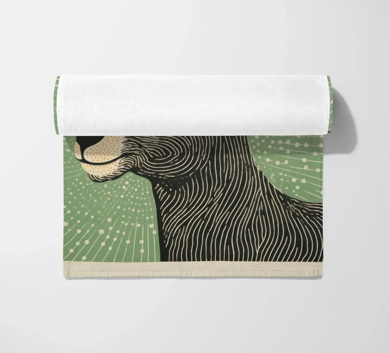 Capra verde 1 telo mare da Minimal Animal Art