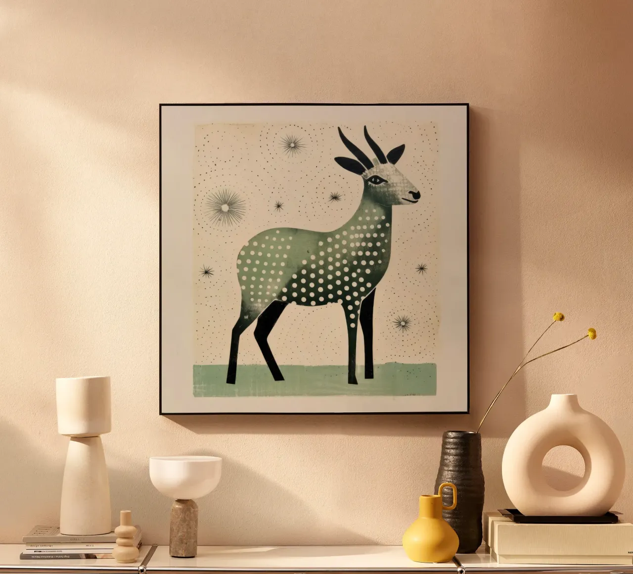 Capra verde plexiglass da Minimal Animal Art