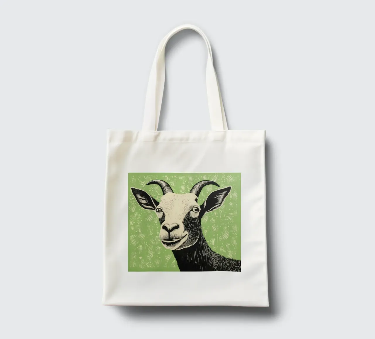 Chèvre verte 4 tote bag de Minimal Animal Art