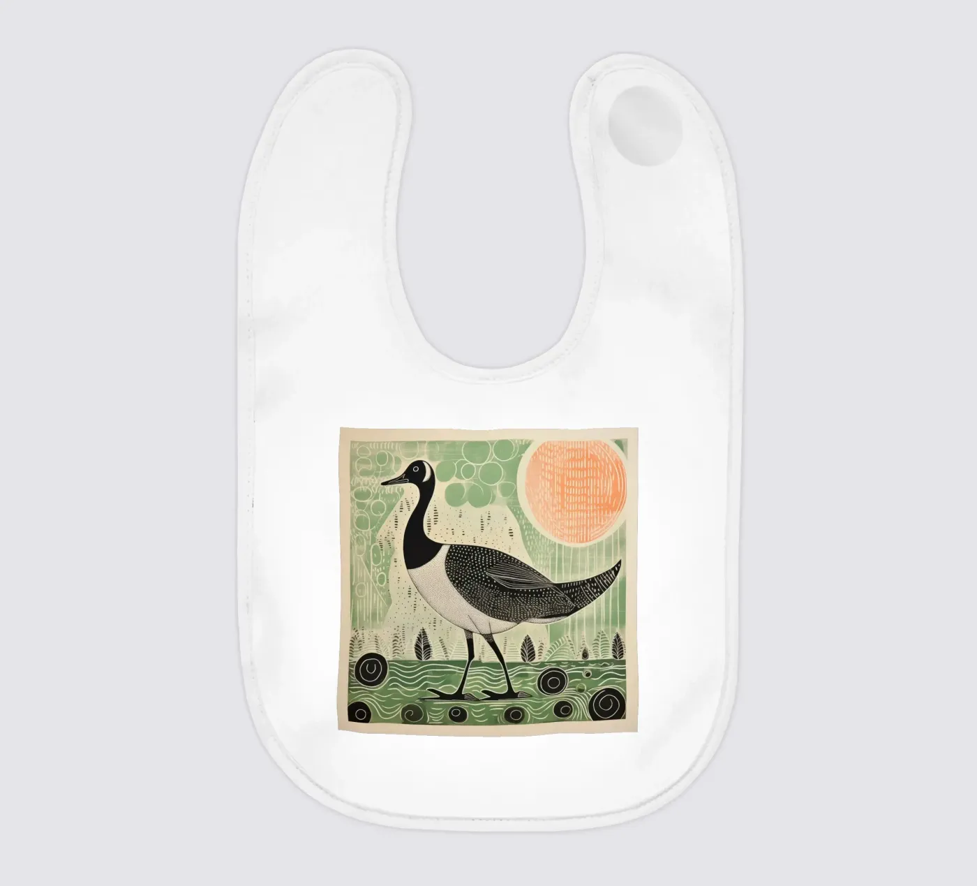 Green Goose bavaglino da Minimal Animal Art