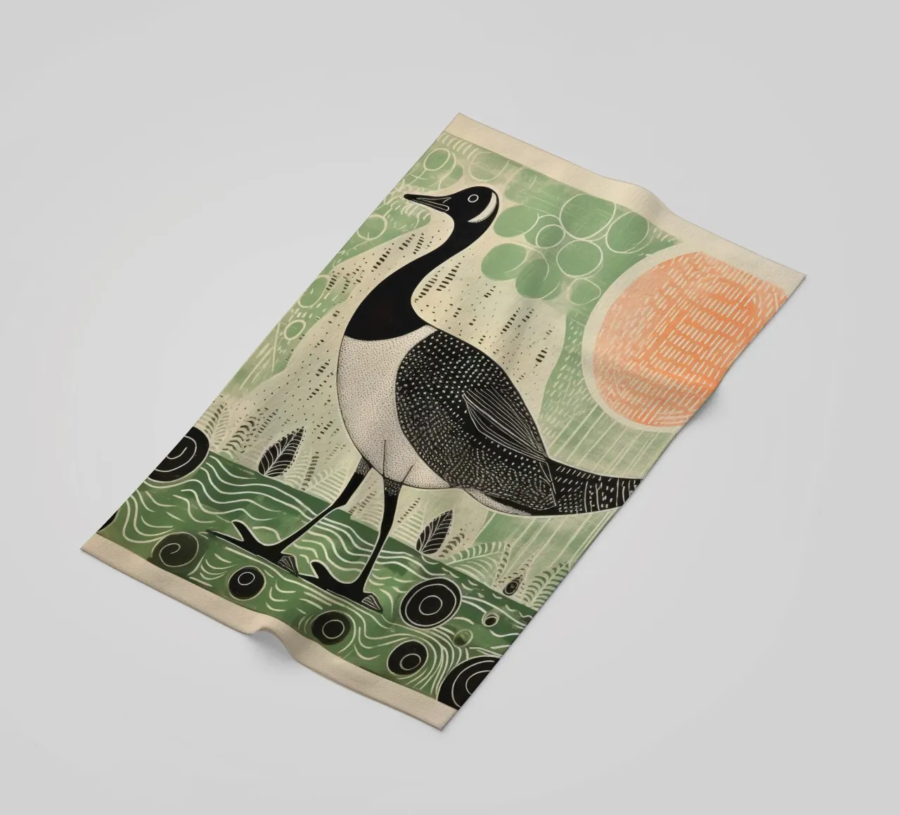 Oca verde 1 telo mare da Minimal Animal Art