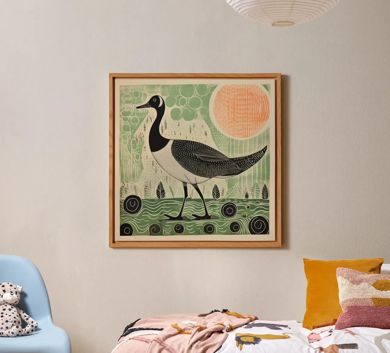 Oca verde 1 alluminio dibond da Minimal Animal Art