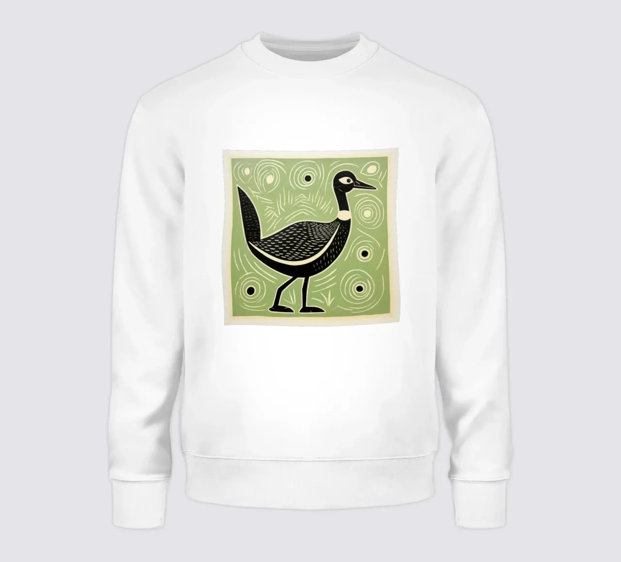 Oca verde 2 felpa da Minimal Animal Art