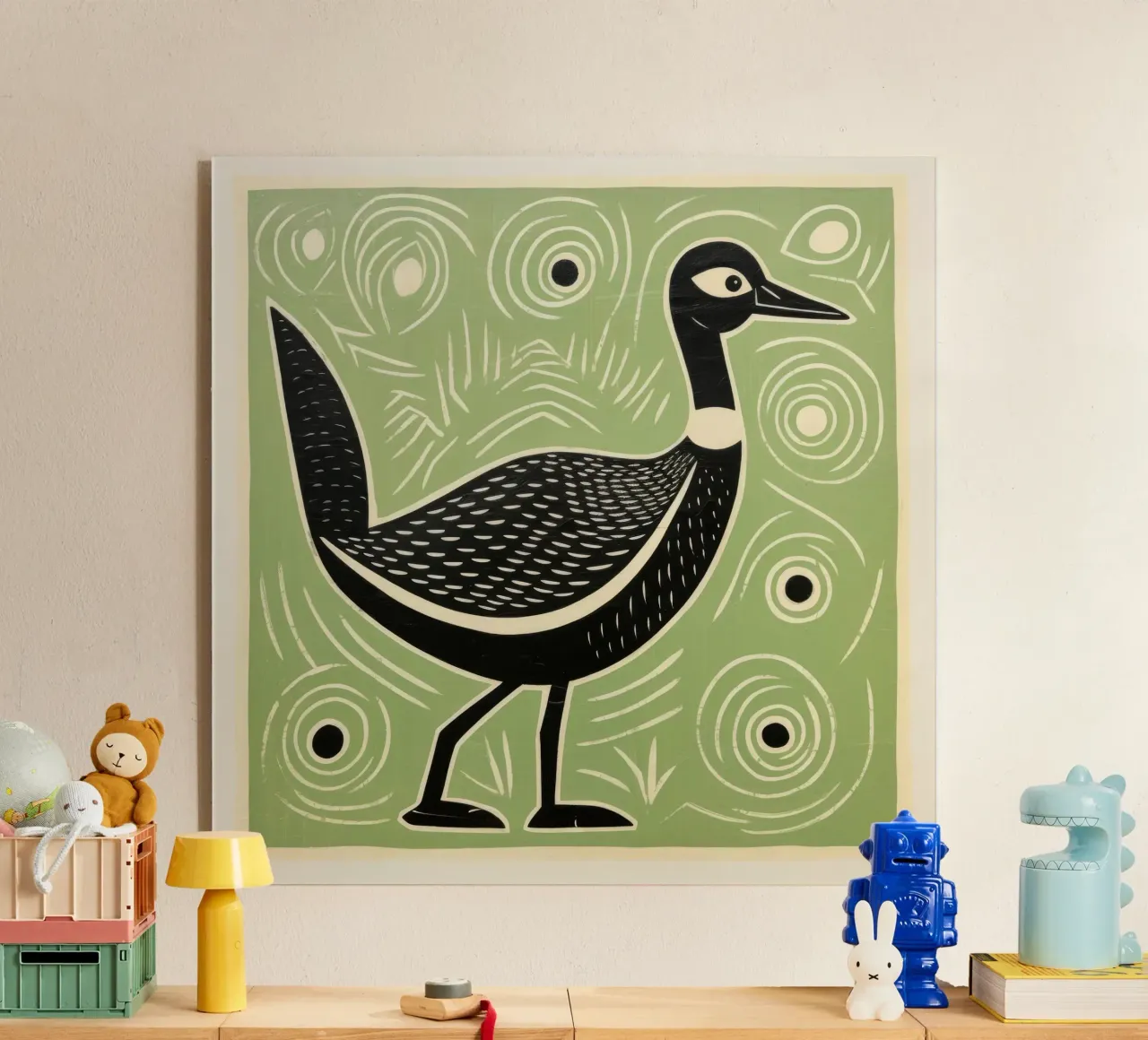 Oca verde plexiglass da Minimal Animal Art