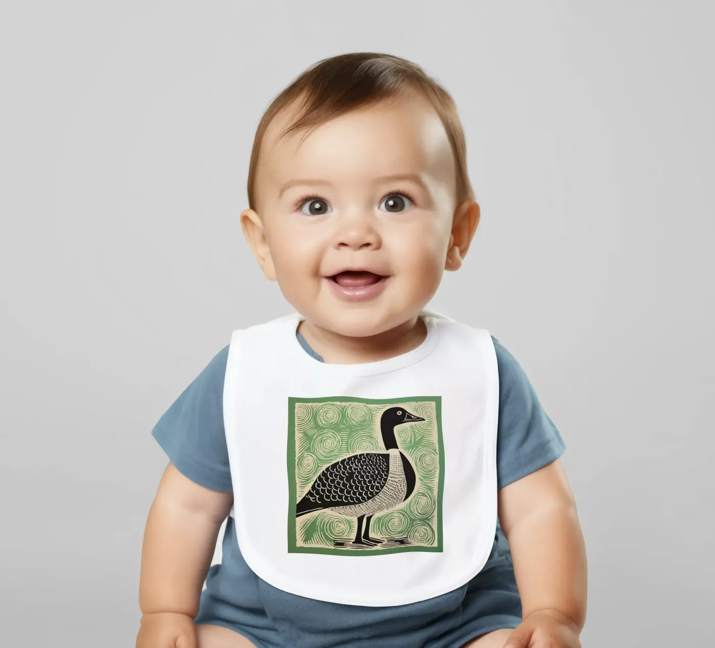 Oca verde bavaglino da Minimal Animal Art