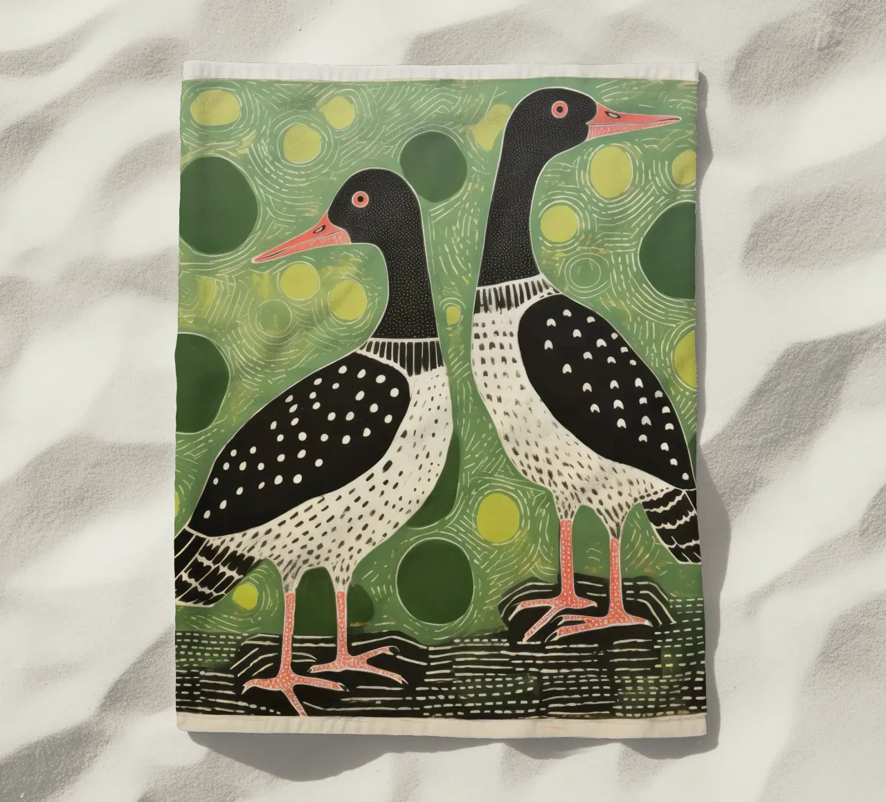 Oca verde 4 telo mare da Minimal Animal Art