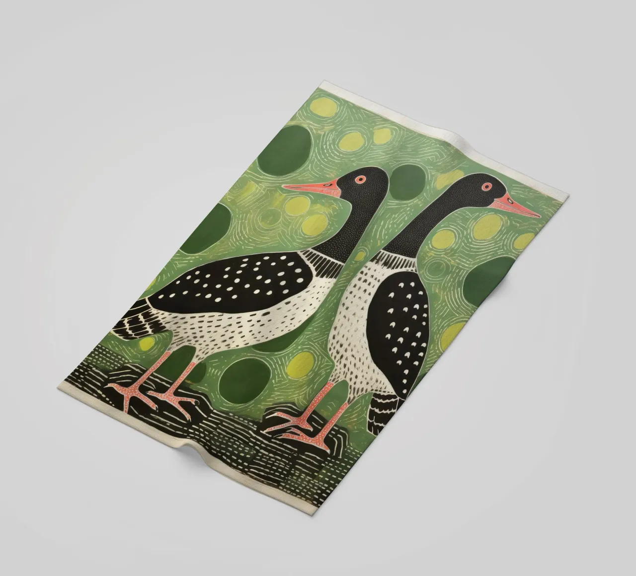 Oca verde 4 telo mare da Minimal Animal Art