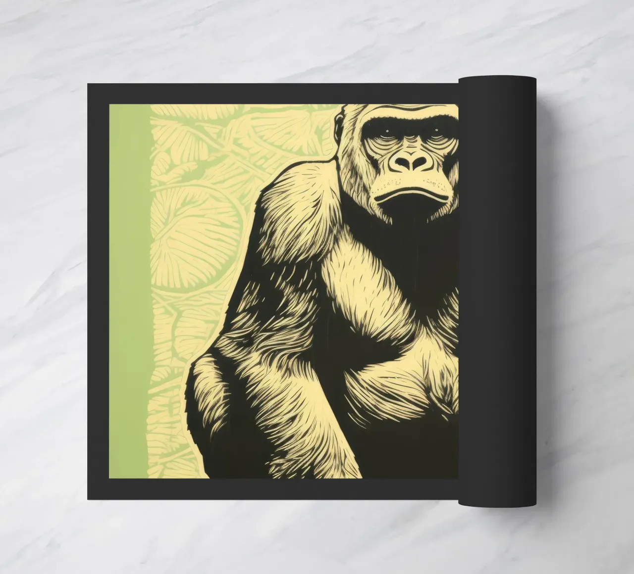 Gorilla Verde 3 zerbino da Minimal Animal Art
