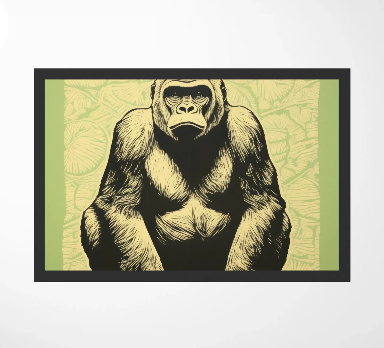 Gorilla Verde 3 zerbino da Minimal Animal Art