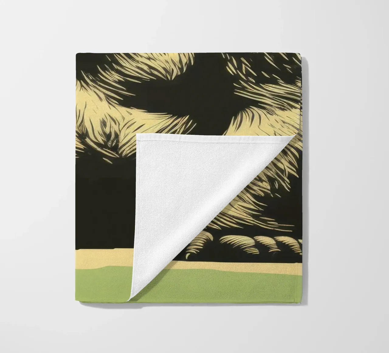 Gorilla Verde 3 telo mare da Minimal Animal Art