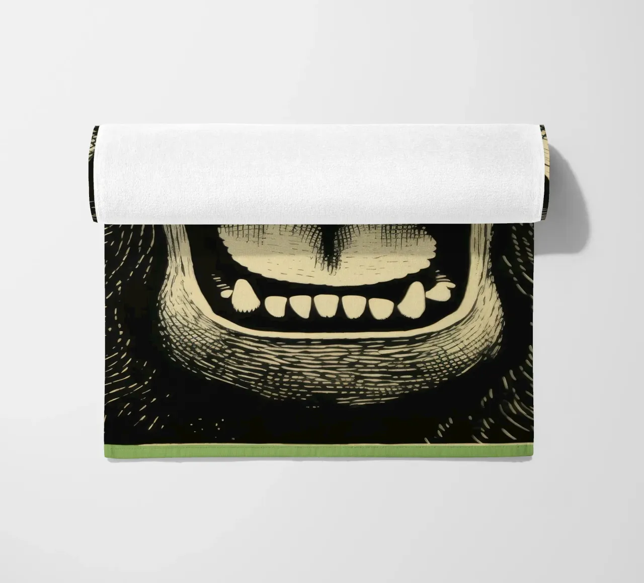 Gorilla Verde 4 telo mare da Minimal Animal Art