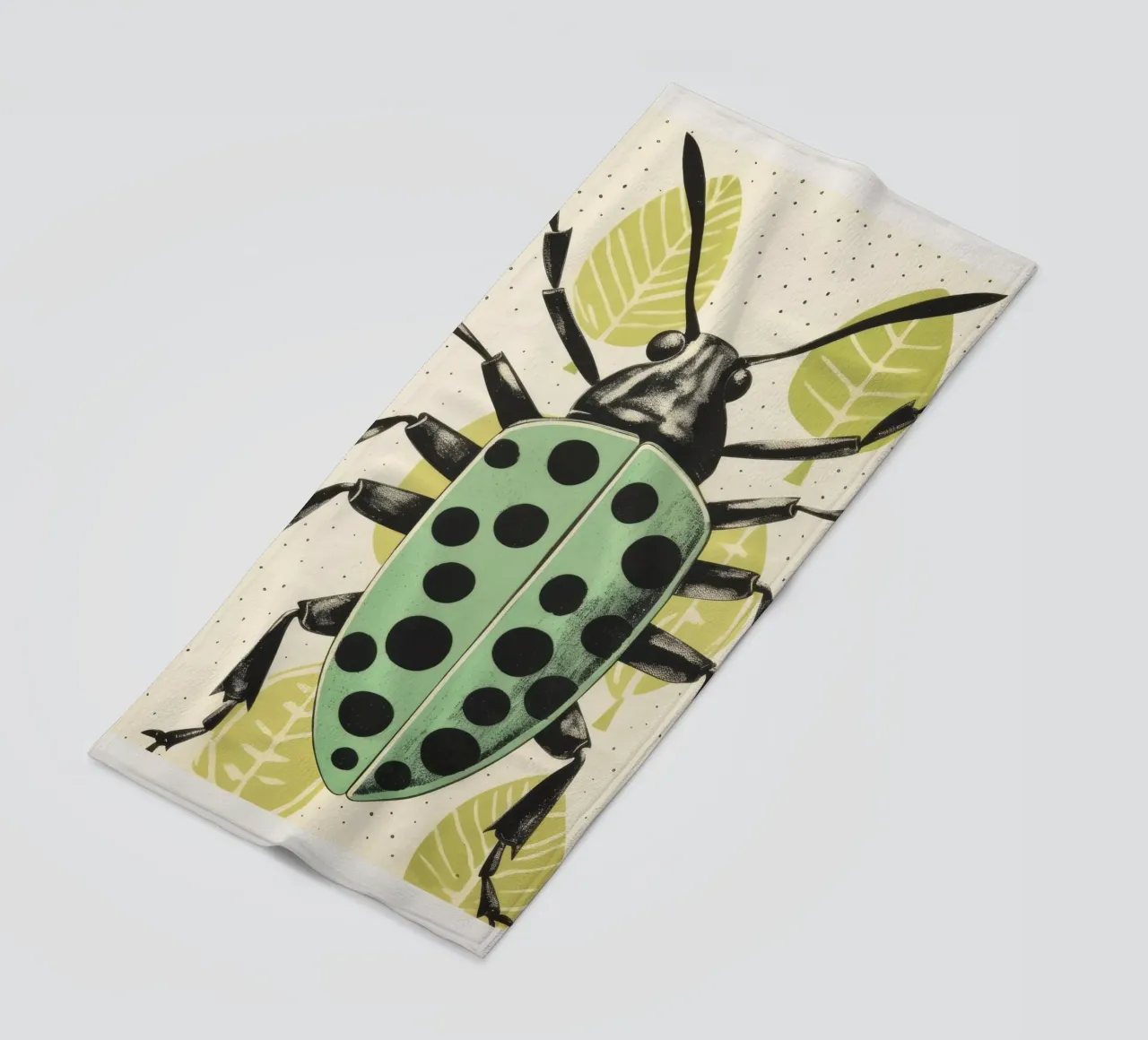 Cavalletta verde 4 telo mare da Minimal Animal Art