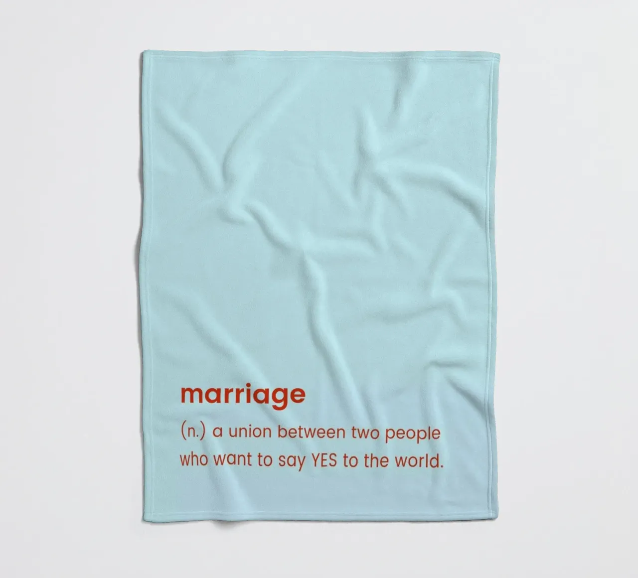 For Newlyweds coperta in pile da Studio One