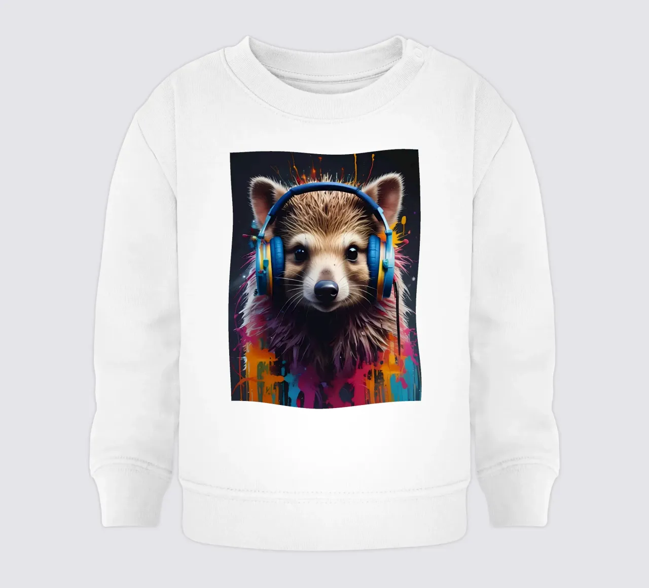 Hedgehog music baby sweatshirt by MakArena