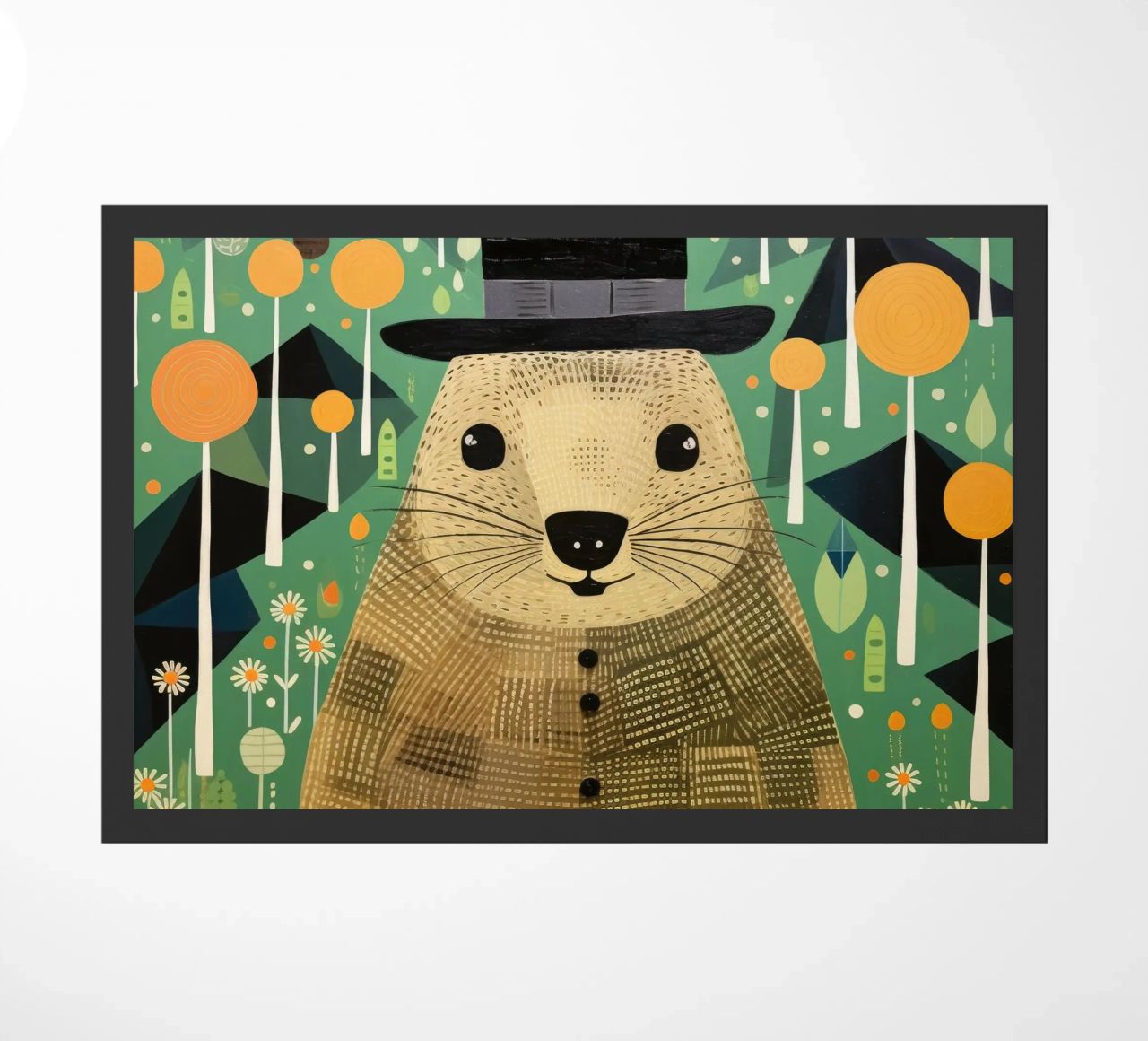 Marmotta verde 1 zerbino da Minimal Animal Art