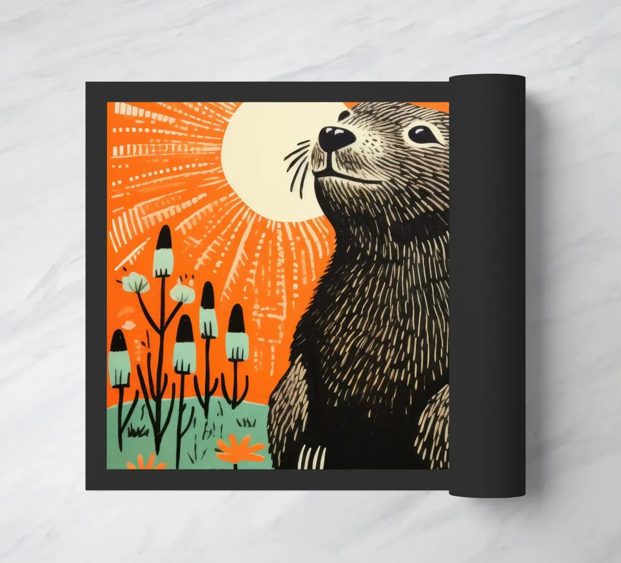 Marmotta verde 4 zerbino da Minimal Animal Art