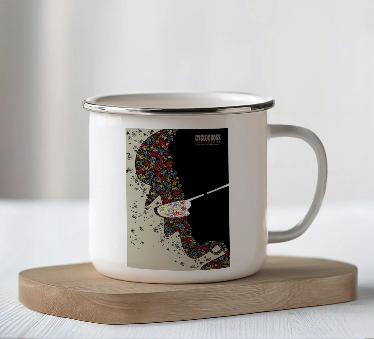 Tabor tazza in smalto da Michael Valenti