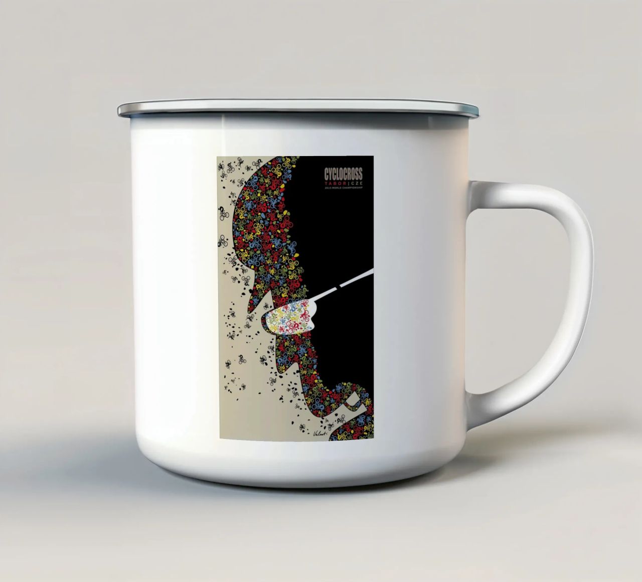 Tabor tazza in smalto da Michael Valenti