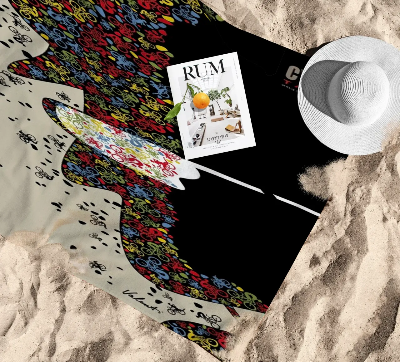 Tabor beach towel by Michael Valenti