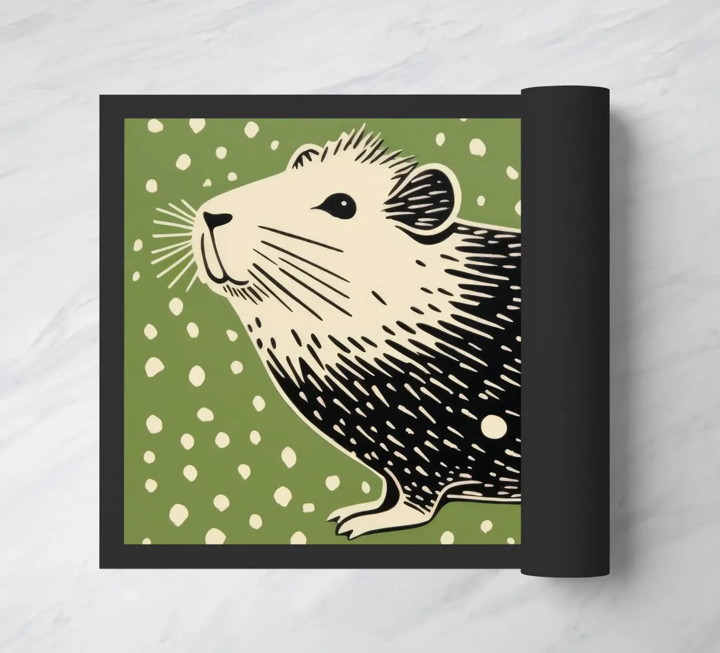 Cavia verde zerbino da Minimal Animal Art