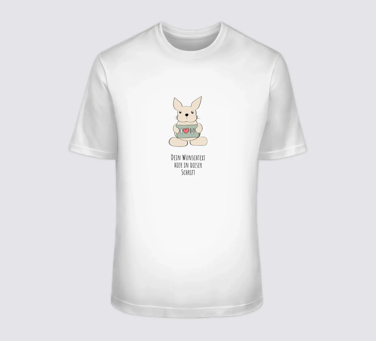 Wunschtext - Hase liebt dich t-shirt da BAINAI