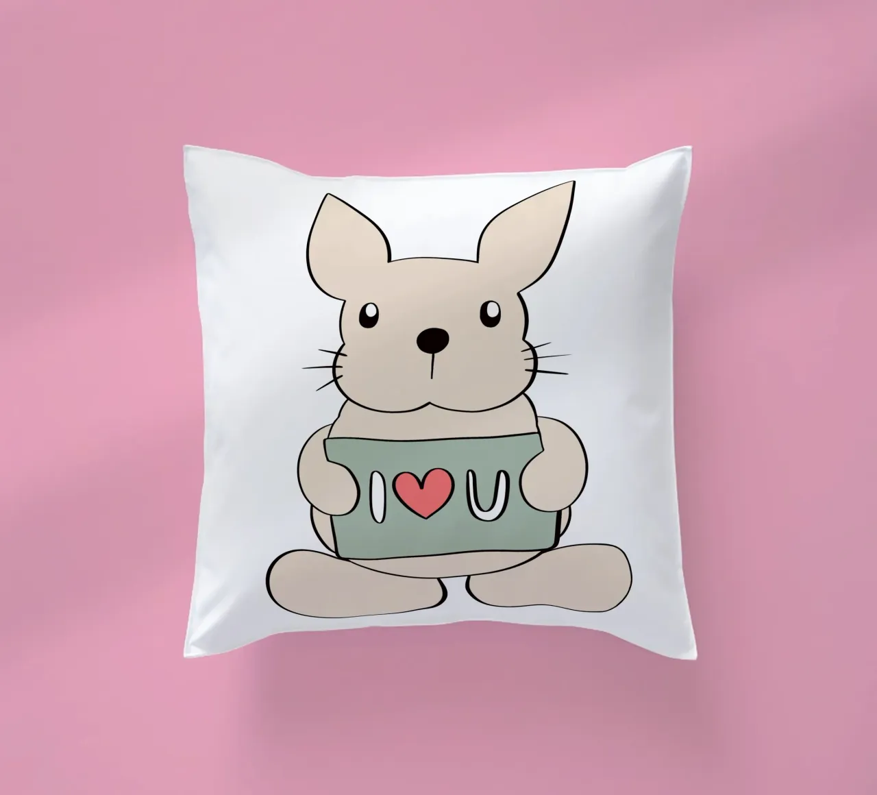 Hase liebt dich cuscino da BAINAI