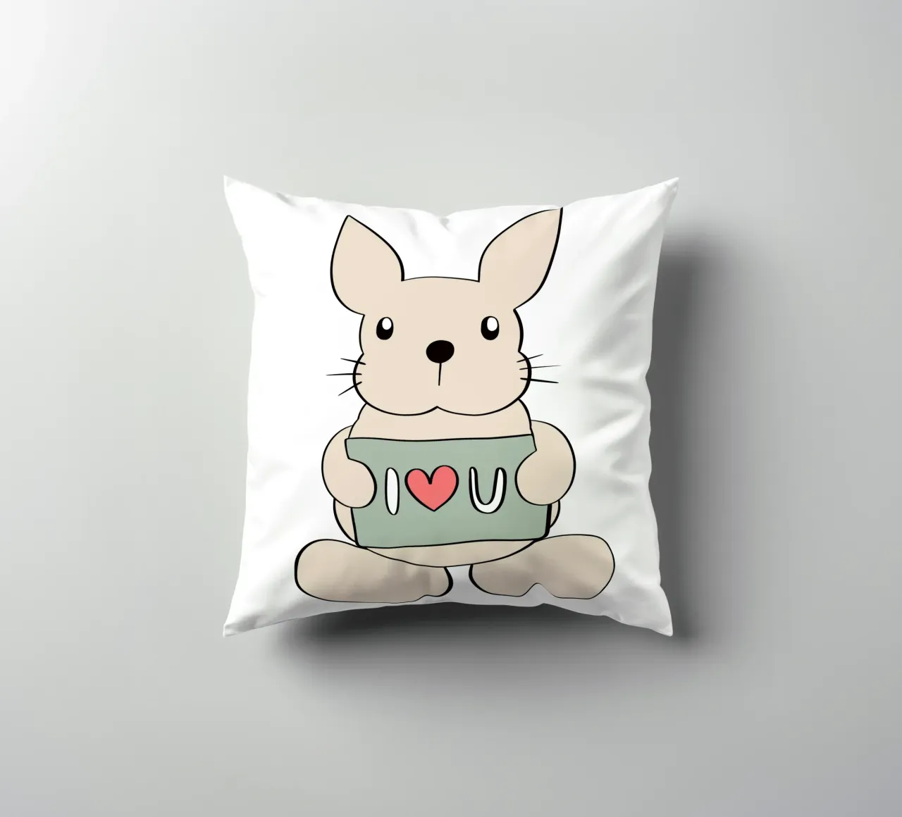 Hase liebt dich cuscino da BAINAI