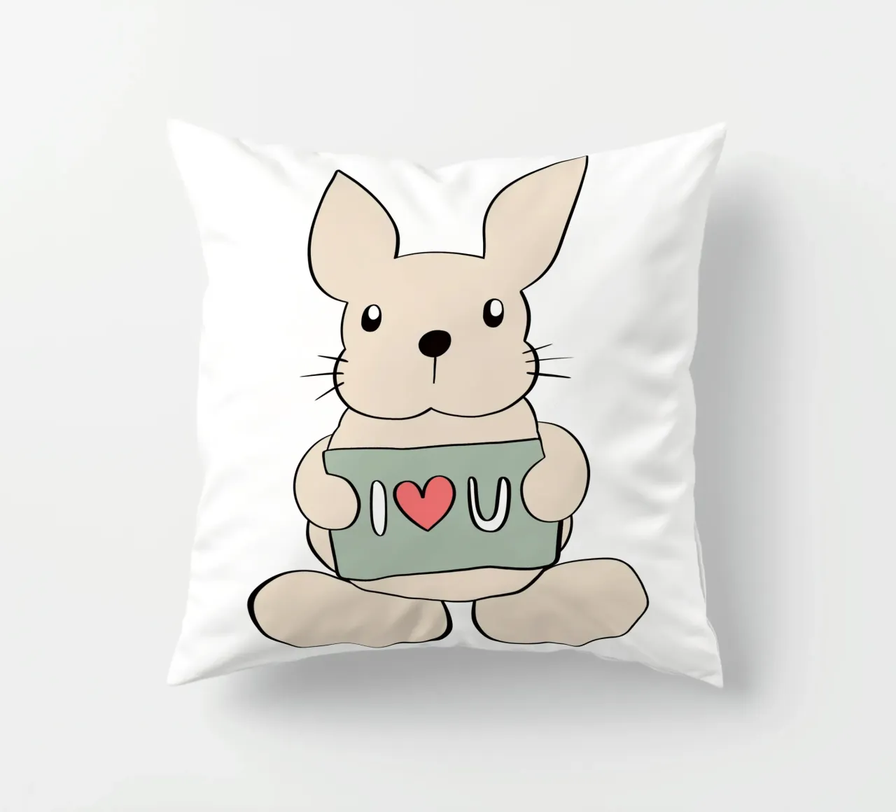 Hase liebt dich cuscino da BAINAI