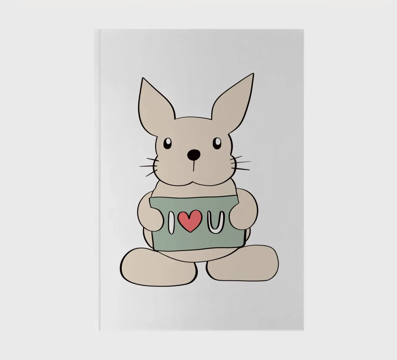 Hase liebt dich notebook by BAINAI