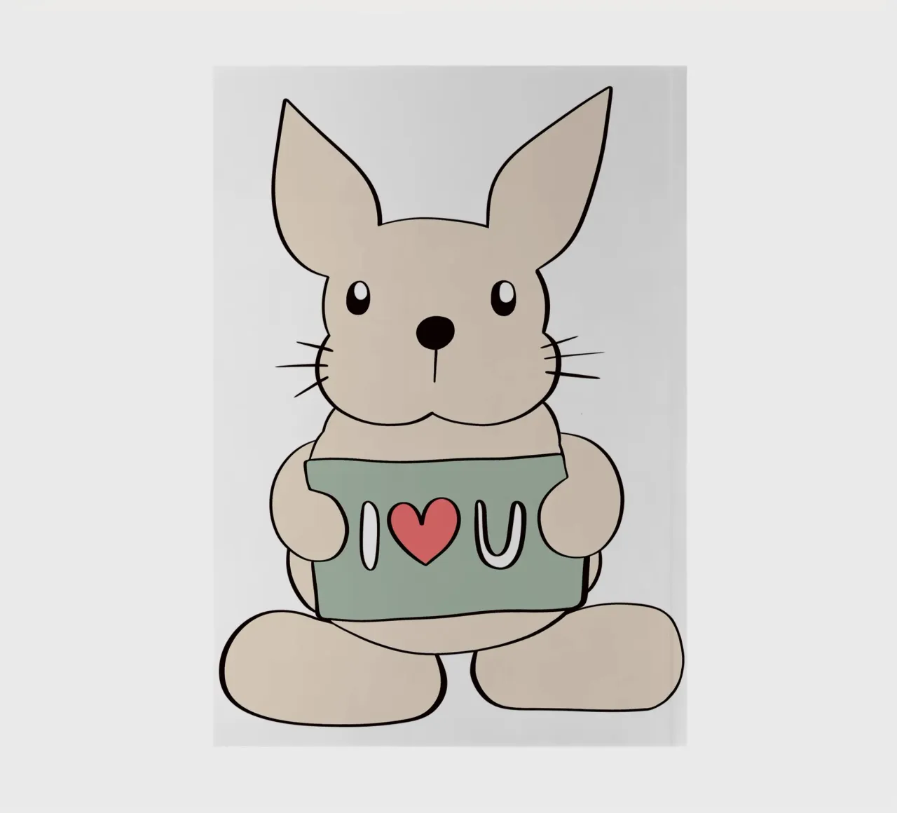 Hase liebt dich notebook by BAINAI