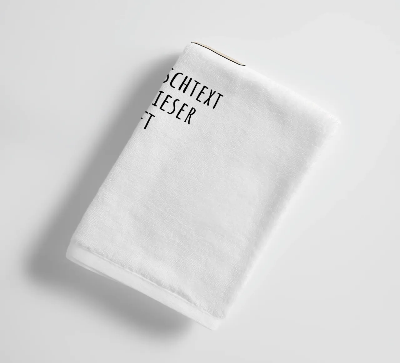 Wunschtext - Hase liebt dich badhanddoek van BAINAI