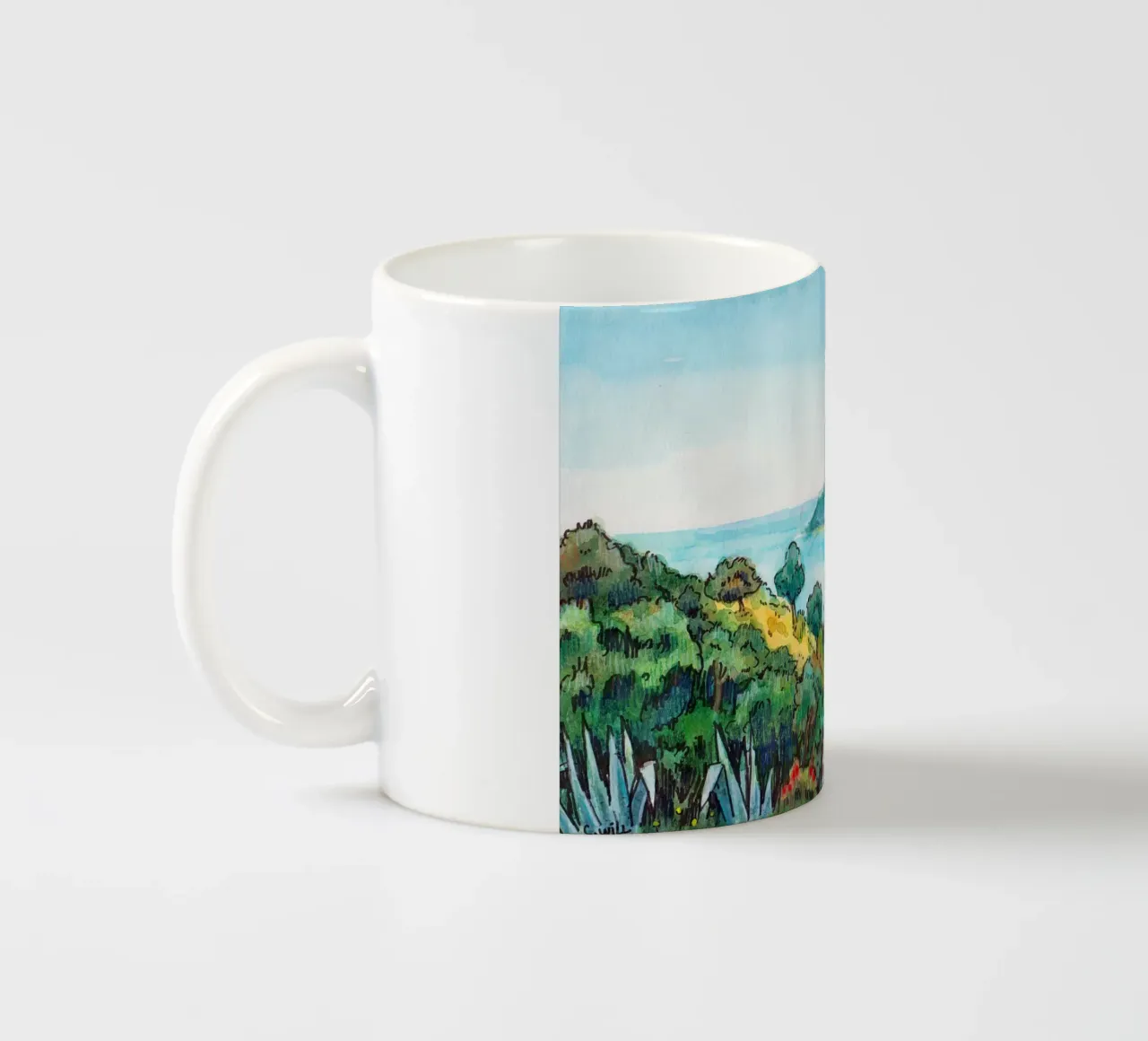 Baia in Corsica tazza in ceramica da C.WILL