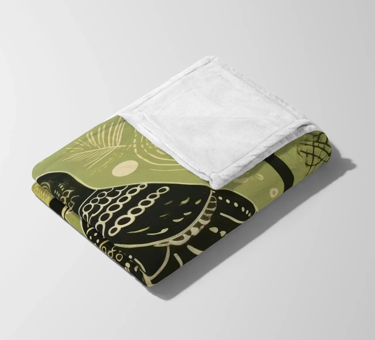 Falco Verde 1 coperta in pile da Minimal Animal Art
