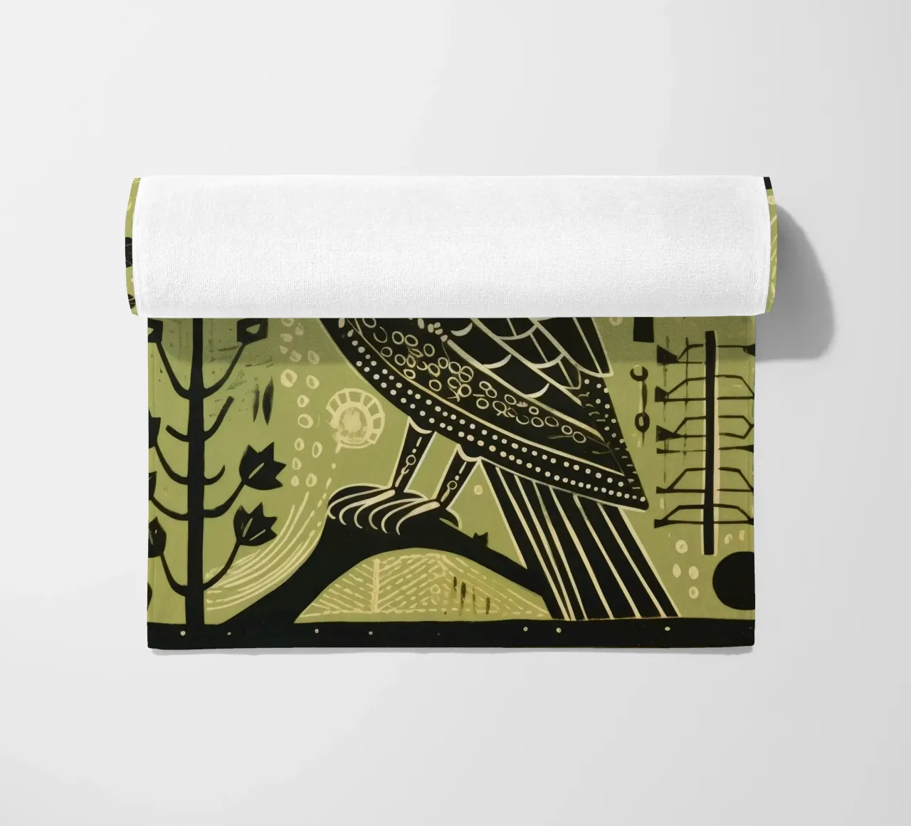 Falco Verde 1 telo mare da Minimal Animal Art