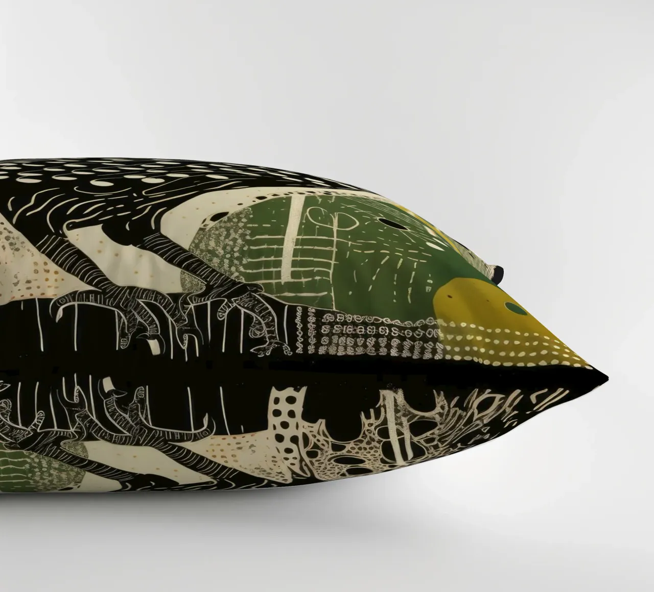 Falco Verde 2 cuscino da Minimal Animal Art