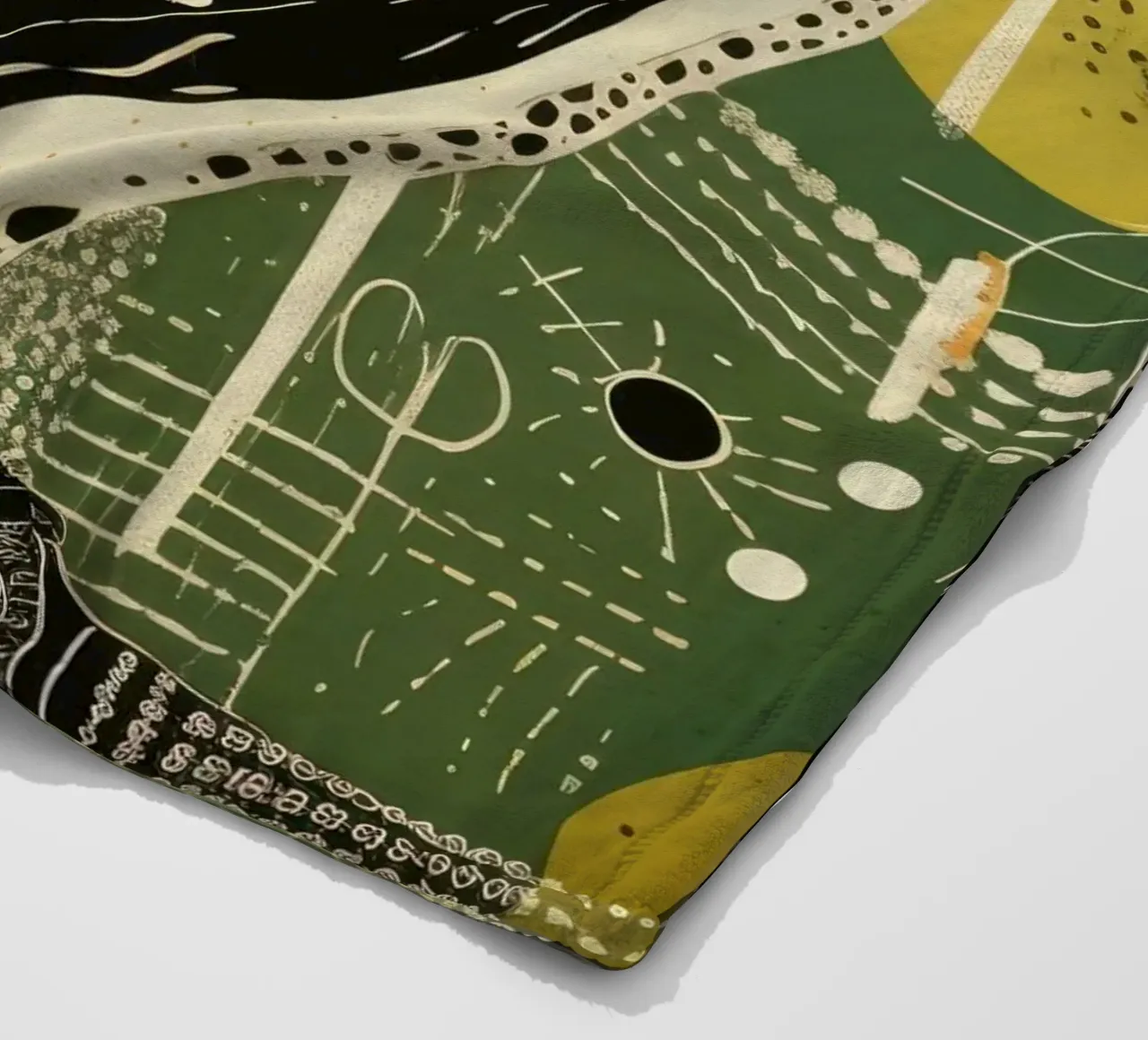 Falco Verde 2 coperta in pile da Minimal Animal Art