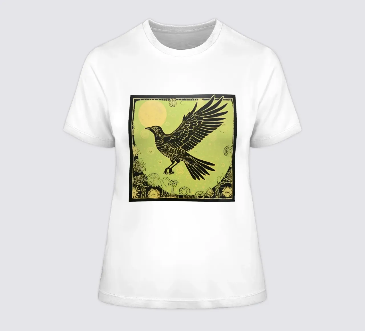 Halcón Verde 4 camiseta de mujer de Minimal Animal Art