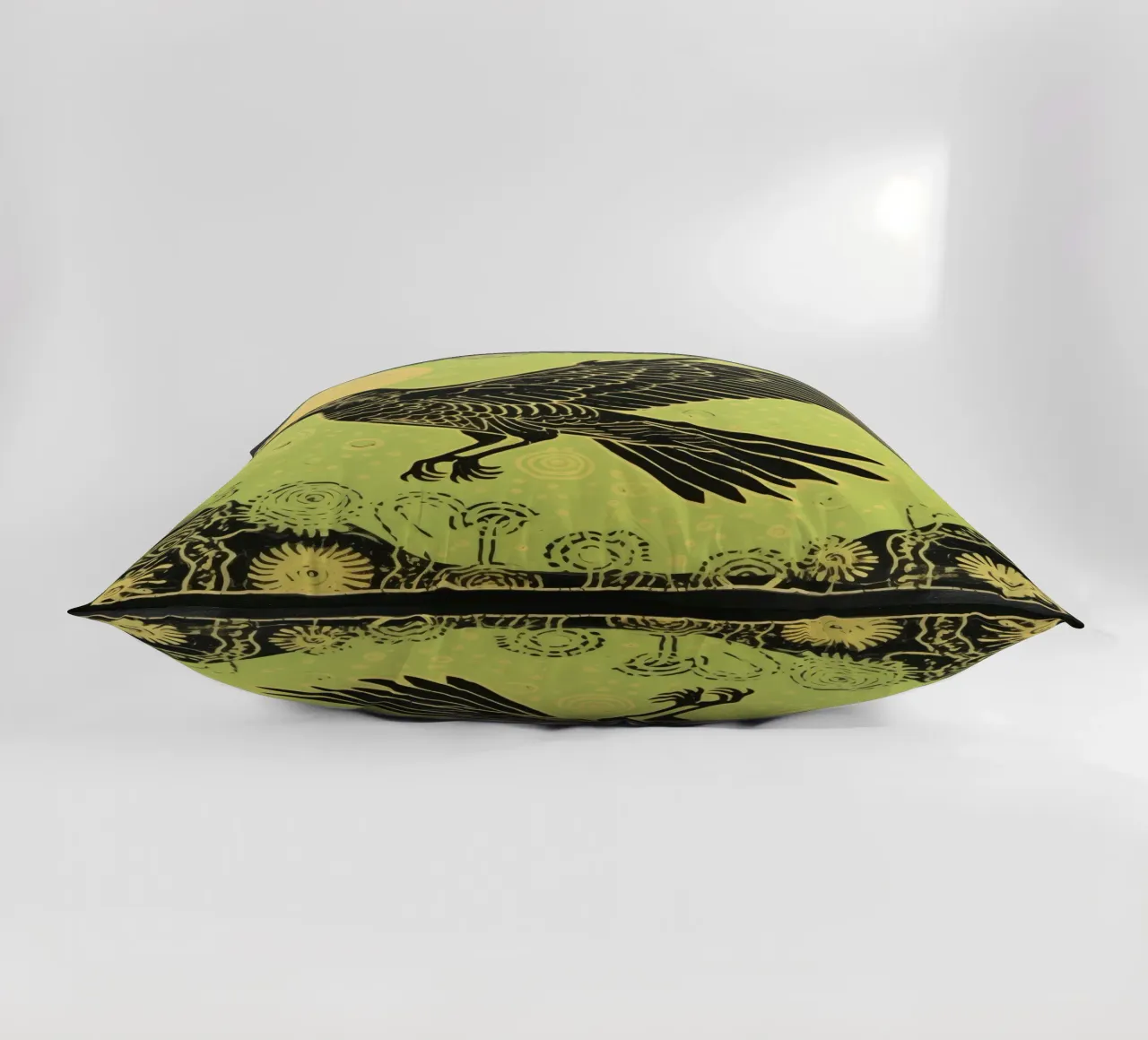 Falco Verde 4 cuscino da Minimal Animal Art