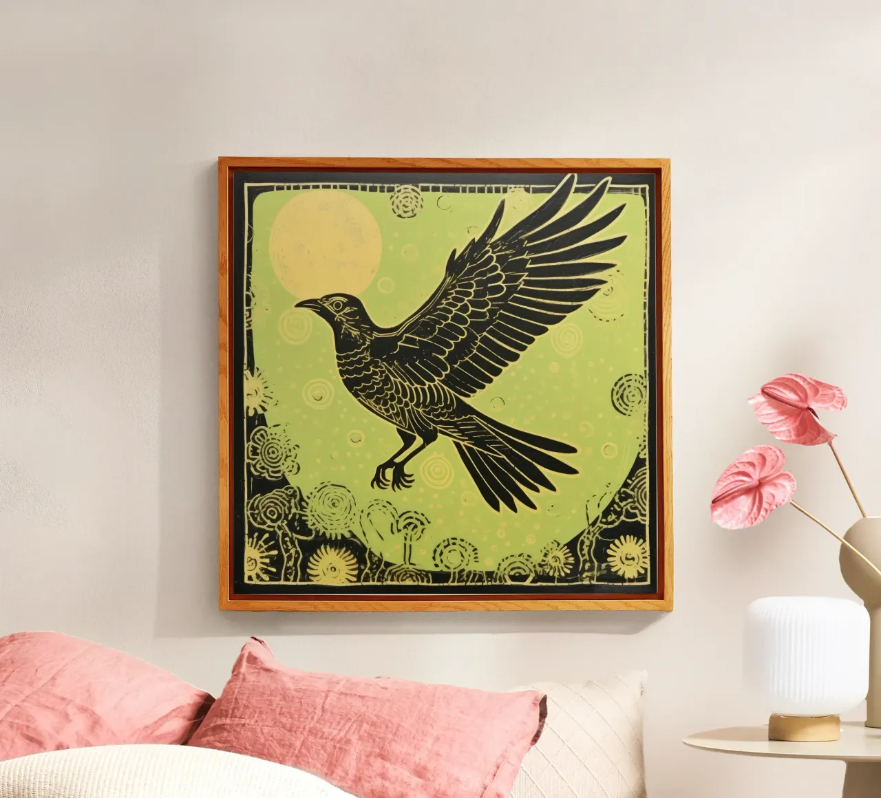 Falco verde plexiglass da Minimal Animal Art