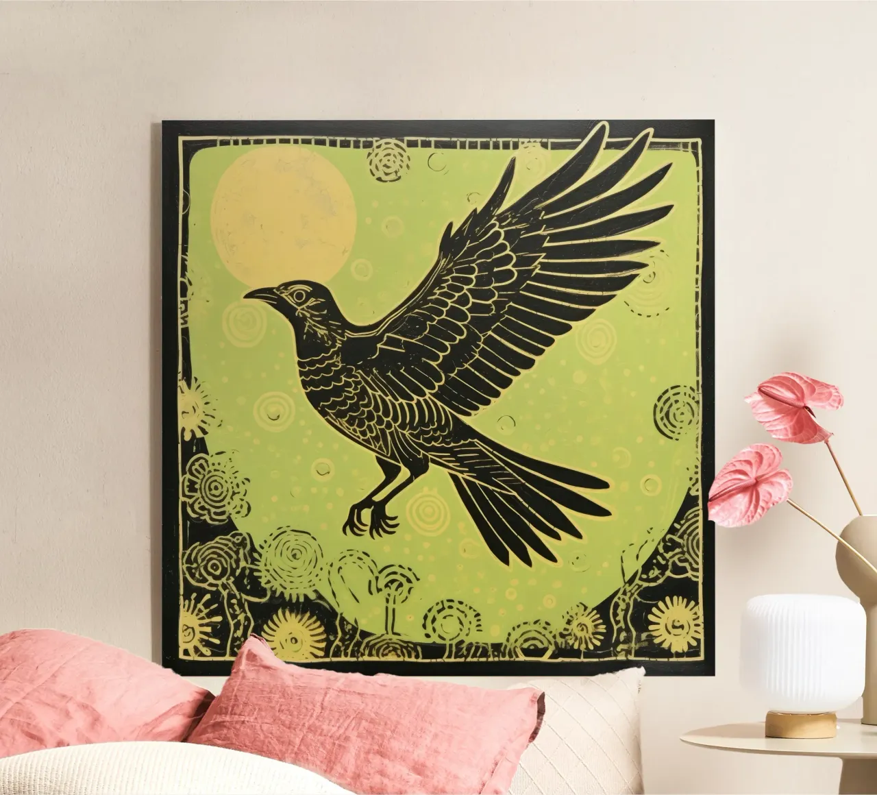 Falco verde plexiglass da Minimal Animal Art