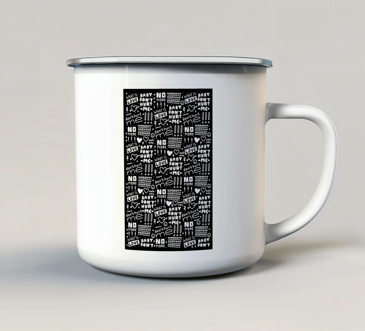 What Is Love tazza in smalto da Herzette
