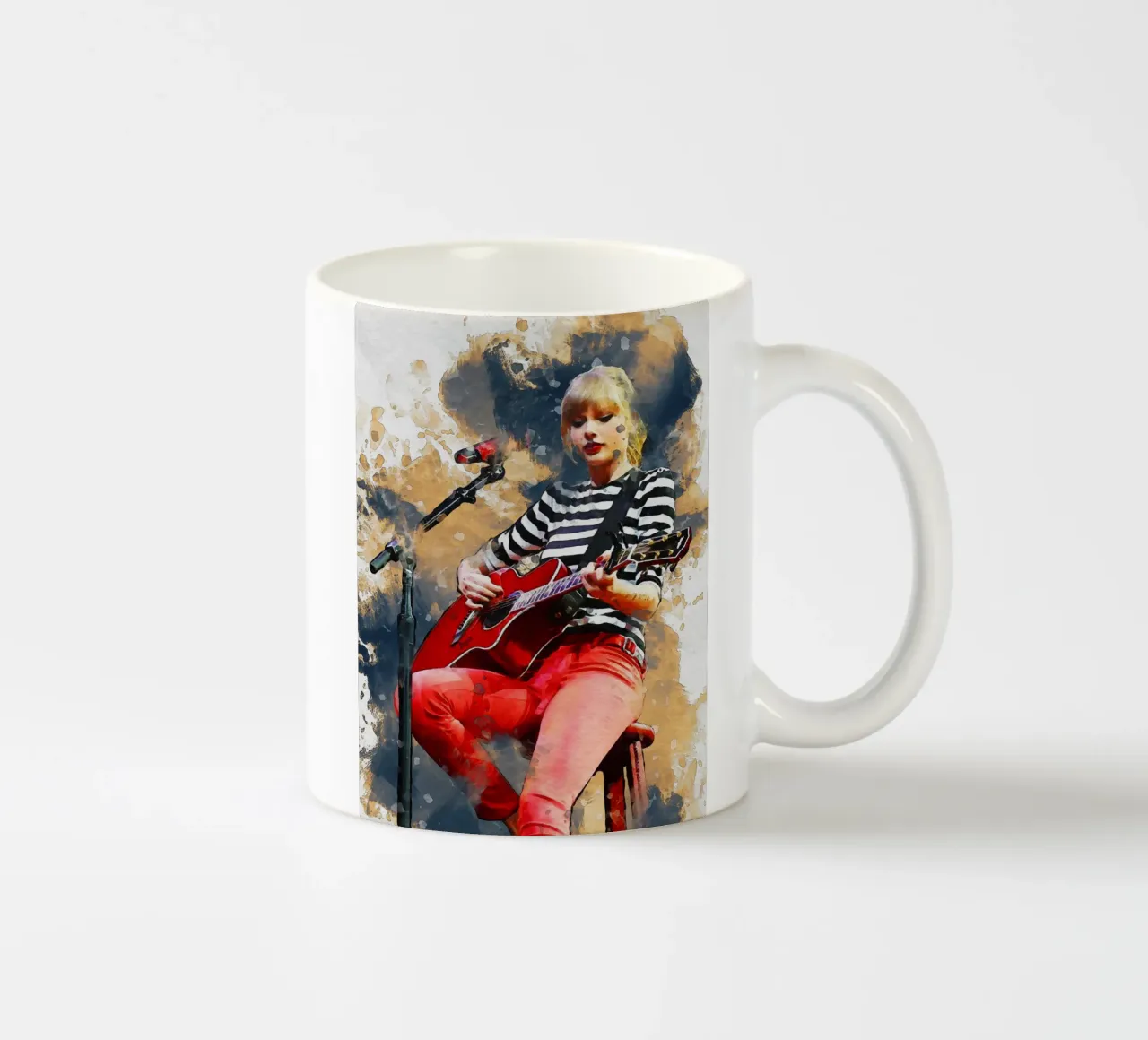 Smudge Of Taylor Swift ceramic mug by Gunawan Rb