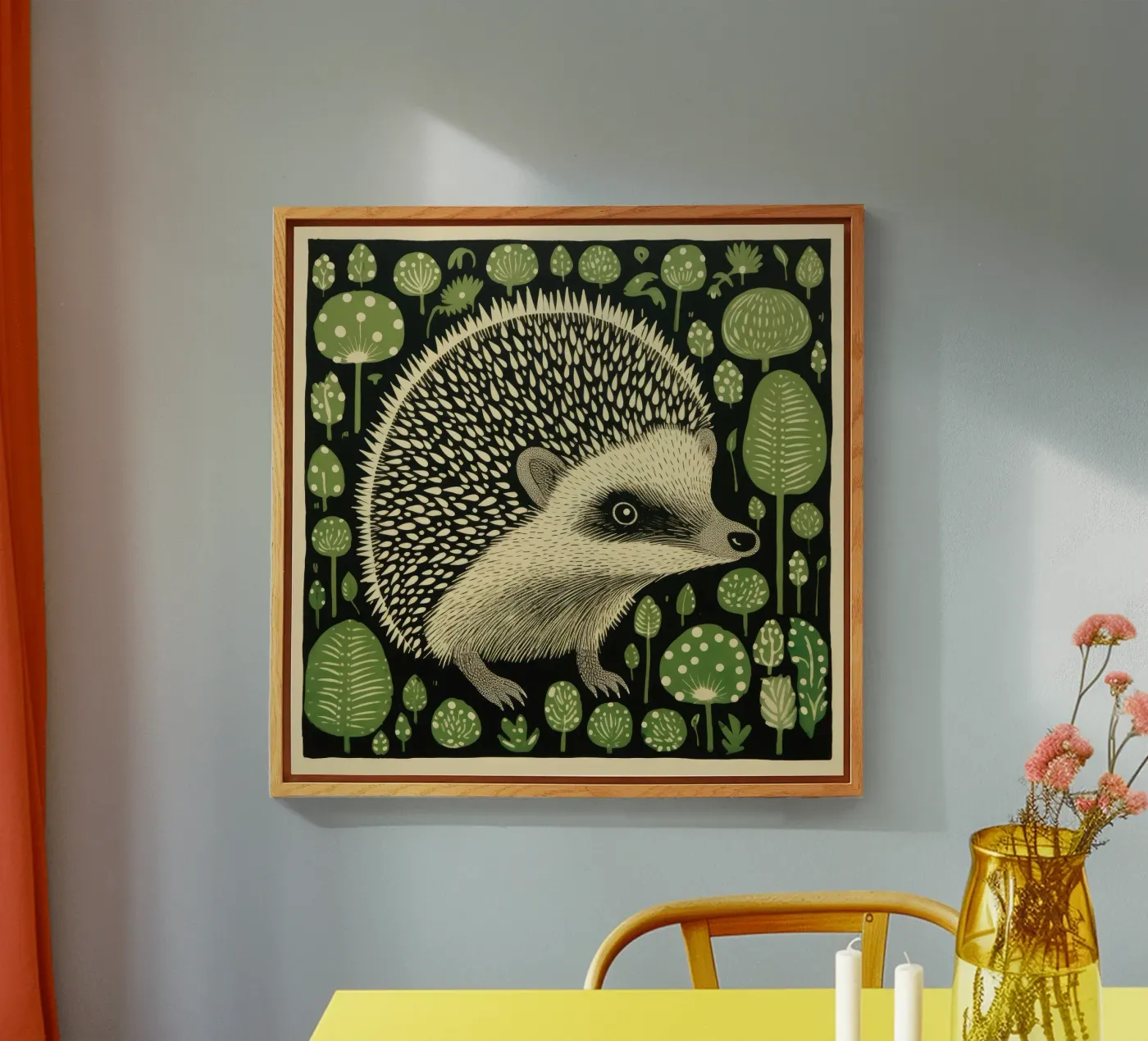 Riccio verde plexiglass da Minimal Animal Art