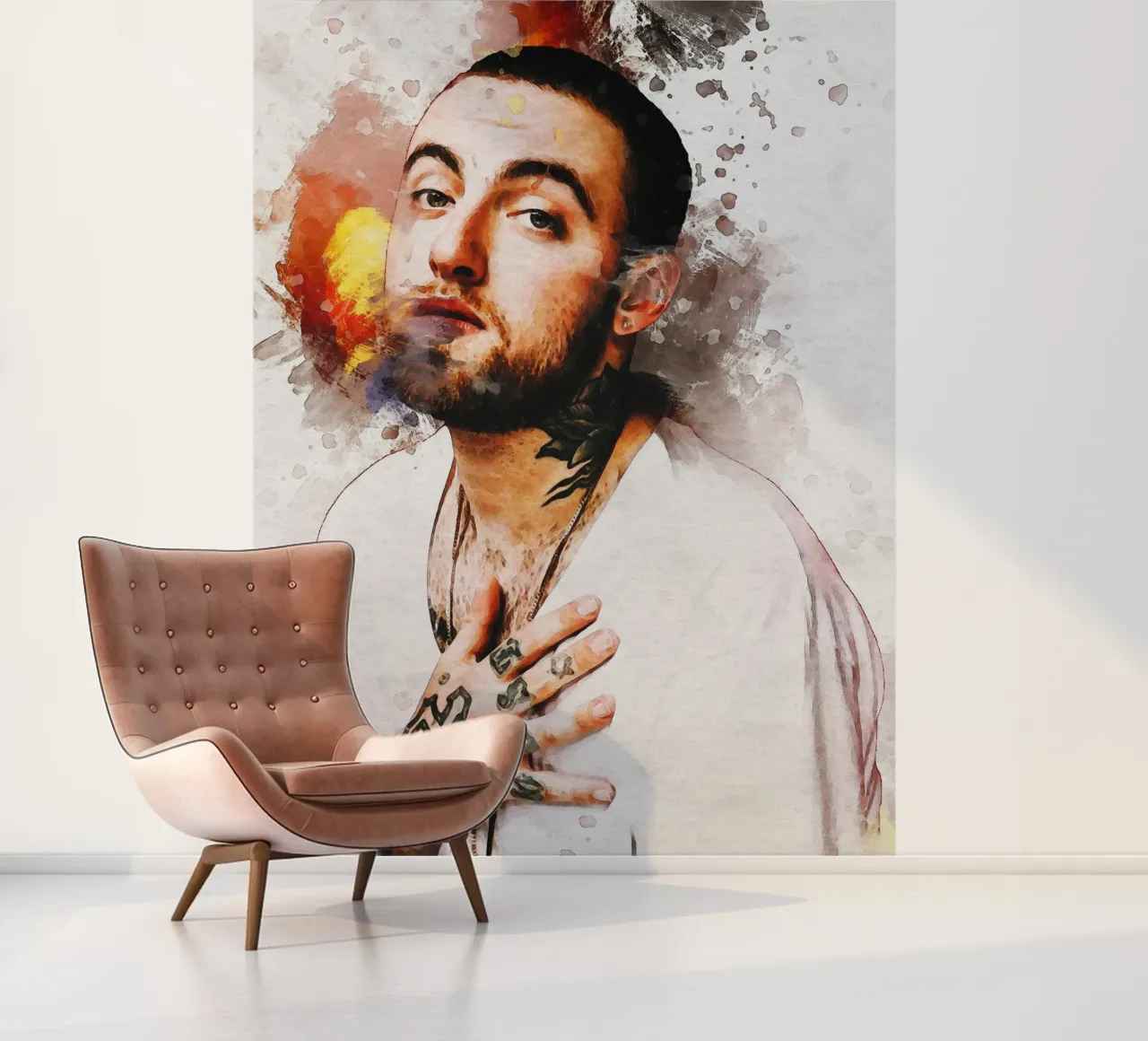 Smudge Portrait of Mac Miller photo wallpaper by Gunawan Rb