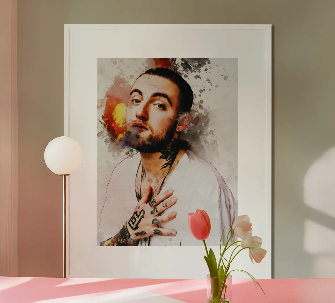 Smudge Portrait of Mac Miller hahnemühle by Gunawan Rb