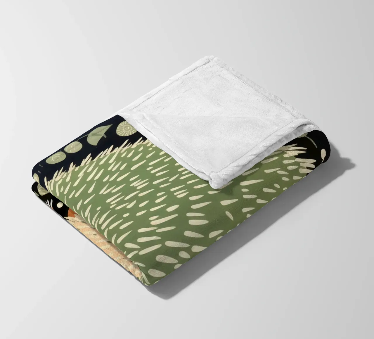 Riccio verde 4 coperta in pile da Minimal Animal Art