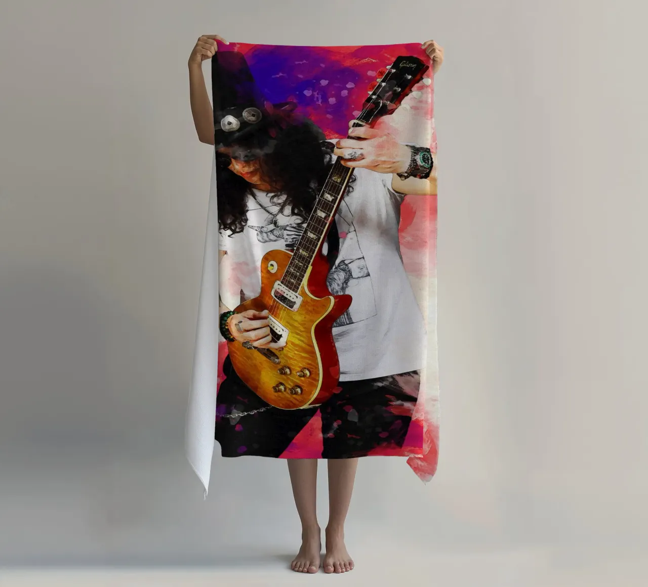 Sbaffo di Slash e chitarra telo mare da Gunawan Rb