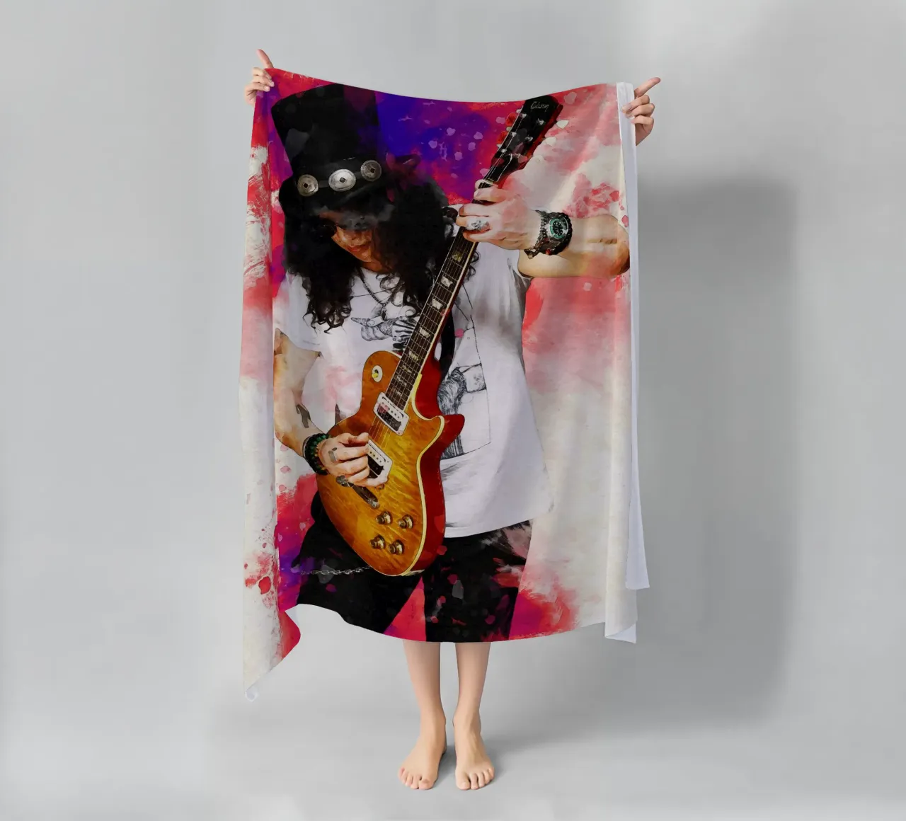 Sbaffo di Slash e chitarra telo mare da Gunawan Rb