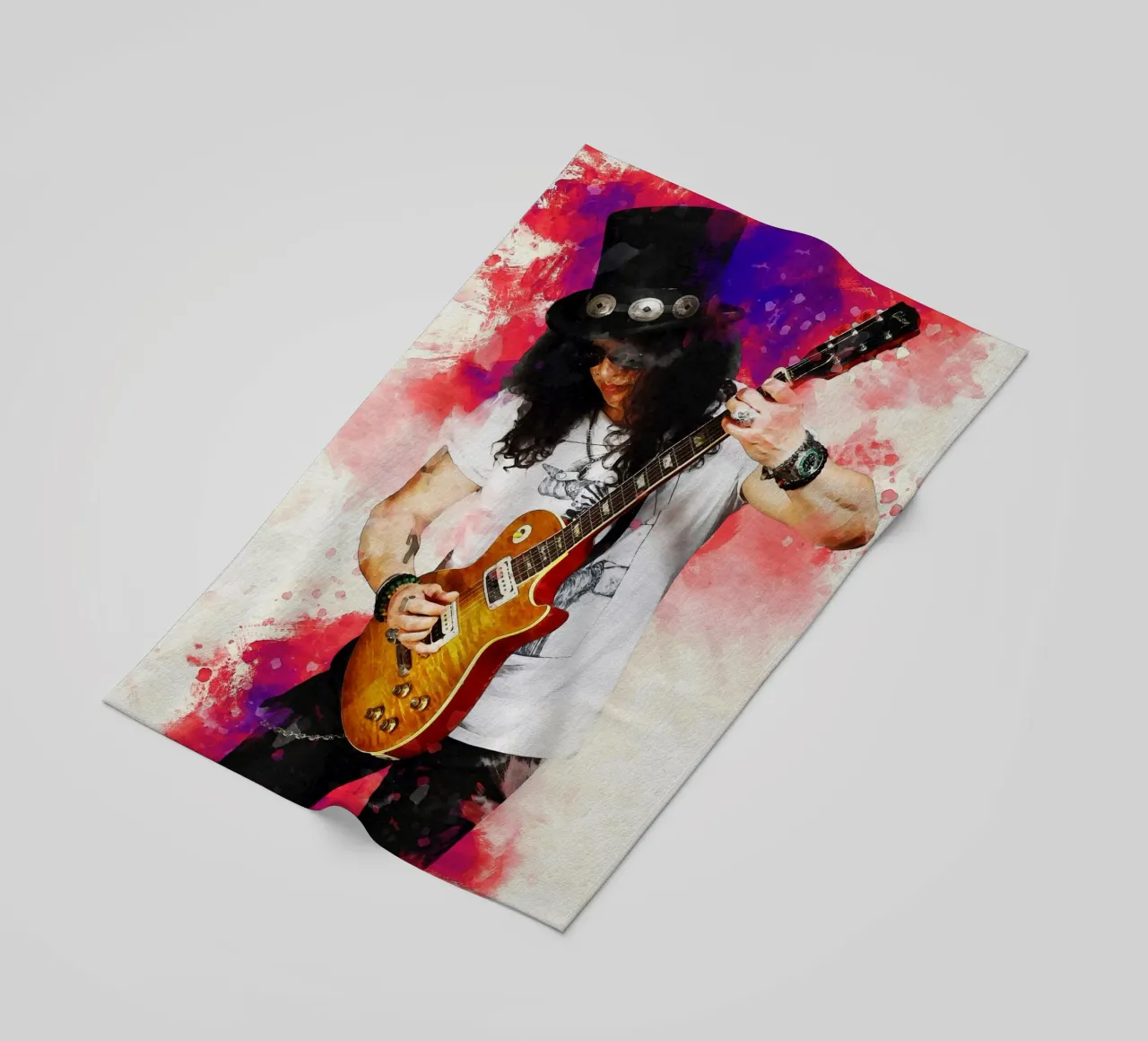 Sbaffo di Slash e chitarra telo mare da Gunawan Rb
