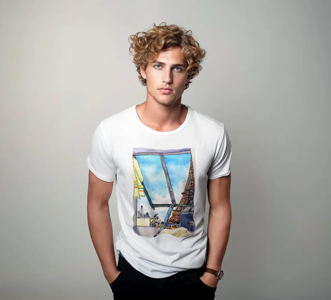 Vue de la Tour Eiffel t-shirt de C.WILL